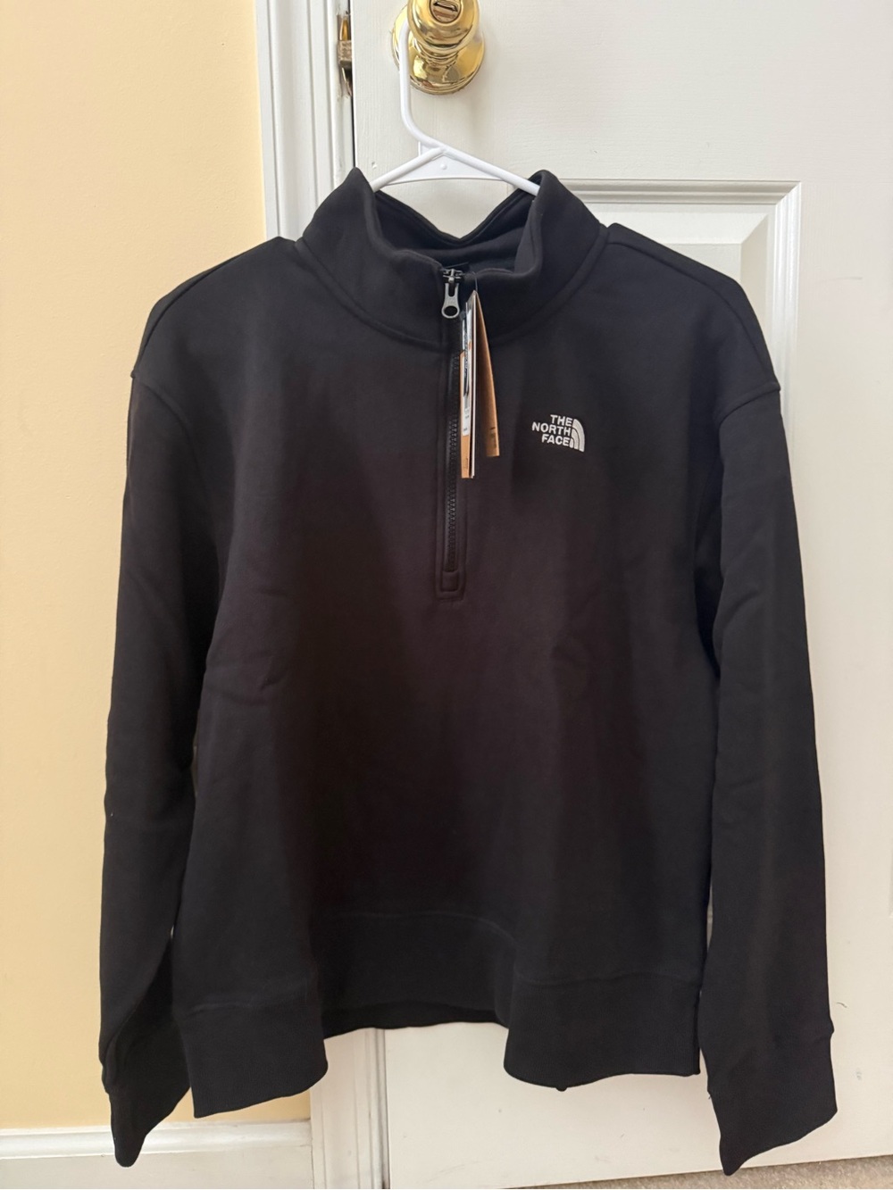 The North Face Women Black Quarter-Zip Pullover Sweater